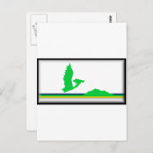 Carte Postale Drapeau de l'île du Cap-Breton (Canada Nouvelle-Éc (Devant / Derrière)