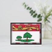 Carte Postale Drapeau de l'Île-du-Prince-Édouard (Debout devant)