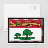 Carte Postale Drapeau de l'Île-du-Prince-Édouard (Devant / Derrière)