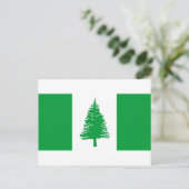 Carte Postale Drapeau de l'île Norfolk (Debout devant)