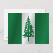 Carte Postale Drapeau de l'île Norfolk (Devant / Derrière)