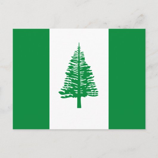 Carte Postale Drapeau de l'île Norfolk (Devant)