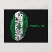 Carte Postale Drapeau de l'île Norfolk "INASMUCH" (Devant)