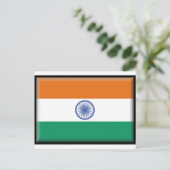 Carte Postale Drapeau de l'Inde (Debout devant)