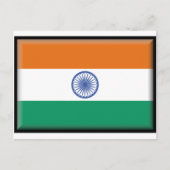 Carte Postale Drapeau de l'Inde (Devant)