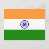 Carte Postale Drapeau de l'Inde (Devant)