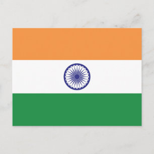 Carte Postale Drapeau de l'Inde
