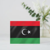 Carte Postale Drapeau de l'Indépendance libyenne - Libérez la Li (Debout devant)