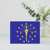 Carte Postale Drapeau de l'Indiana (Debout devant)