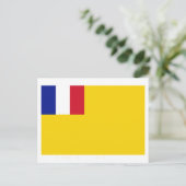 Carte Postale Drapeau de l'Indochine française (1887-1954) (Debout devant)