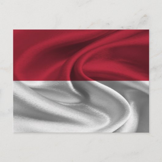 Carte Postale Drapeau de l'Indonésie (Devant)