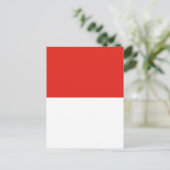 Carte Postale Drapeau de l'Indonésie (Debout devant)
