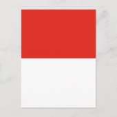 Carte Postale Drapeau de l'Indonésie (Devant)