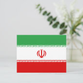 Carte Postale Drapeau de l'Iran (Debout devant)