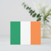 Carte Postale Drapeau de l'Irlande (Debout devant)