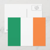 Carte Postale Drapeau de l'Irlande (Devant / Derrière)