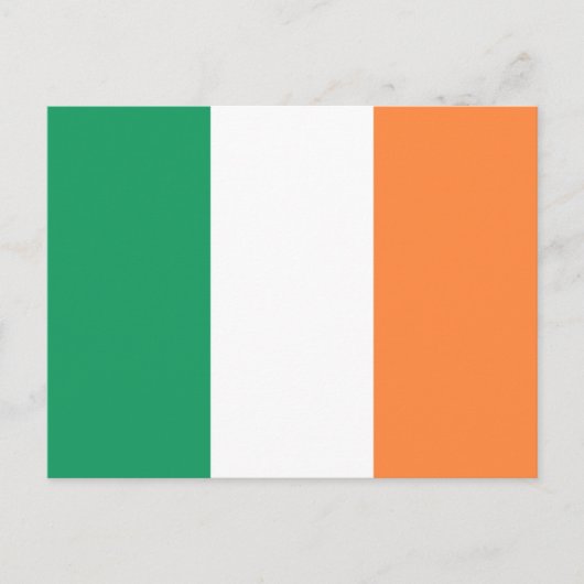 Carte Postale Drapeau de l'Irlande (Devant)