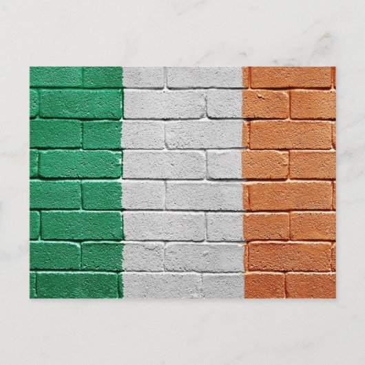 Carte Postale Drapeau de l'Irlande (Devant)