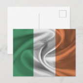 Carte Postale Drapeau de l'Irlande (Devant / Derrière)