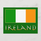 Carte Postale Drapeau de l'Irlande (Devant)