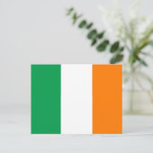 Carte Postale Drapeau de l'Irlande (Debout devant)