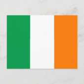Carte Postale Drapeau de l'Irlande (Devant)