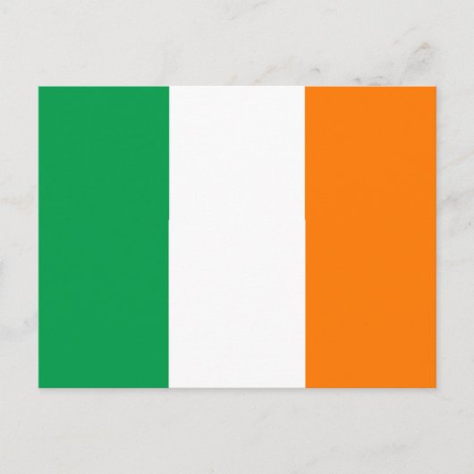 Carte Postale Drapeau de l'Irlande (Devant)