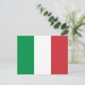 Carte Postale Drapeau de l'Italie (Debout devant)