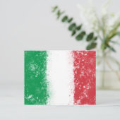 Carte Postale Drapeau de l'Italie (Debout devant)