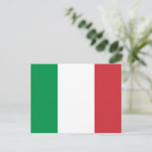 Carte Postale Drapeau de l'Italie (Debout devant)