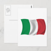 Carte Postale Drapeau de l'Italie (Devant / Derrière)