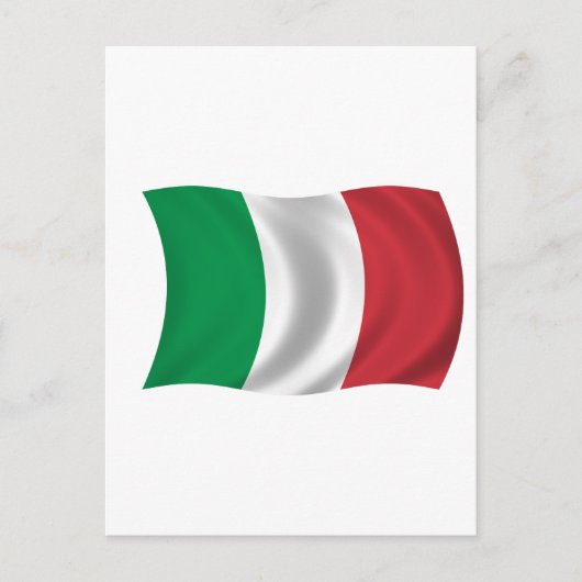 Carte Postale Drapeau de l'Italie (Devant)