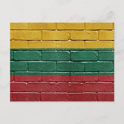 Carte Postale Drapeau de Lituanie (Devant)