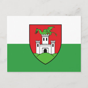 Carte Postale Drapeau de Ljubljana, Slovaquie