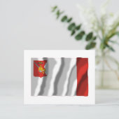 Carte Postale Drapeau de l'oblast de Vologda (Debout devant)
