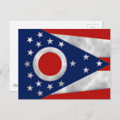 Carte Postale Drapeau de l'Ohio (Devant / Derrière)