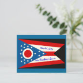 Carte postale Drapeau de l'Ohio (Debout devant)