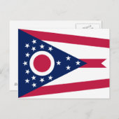 Carte Postale Drapeau de l'Ohio (Devant / Derrière)