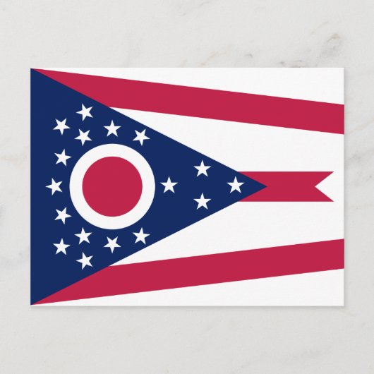 Carte Postale Drapeau de l'Ohio (Devant)
