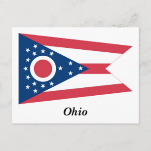 Carte Postale Drapeau de l'Ohio