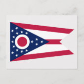 Carte Postale Drapeau de l'Ohioan, Drapeau de l'Ohio (Devant)