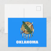 Carte Postale Drapeau de l'Oklahoma (Devant / Derrière)