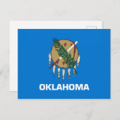 Carte Postale Drapeau de l'Oklahoma (Devant / Derrière)