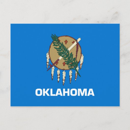 Carte Postale Drapeau de l'Oklahoma (Devant)