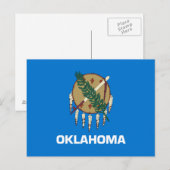 Carte Postale Drapeau de l'Oklahoma (Devant / Derrière)