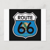 Carte Postale Drapeau de l'Oklahoma Route 66 Shield (Devant)