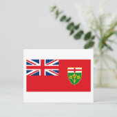 Carte postale drapeau de l'Ontario (Debout devant)