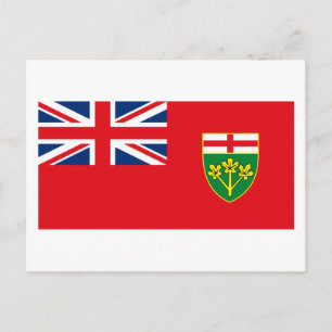 Carte postale drapeau de l'Ontario