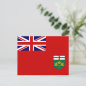 Carte Postale Drapeau de l'Ontario (Debout devant)