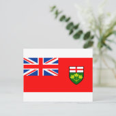 Carte Postale Drapeau de l'Ontario (Debout devant)
